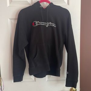 Black champion hoodie